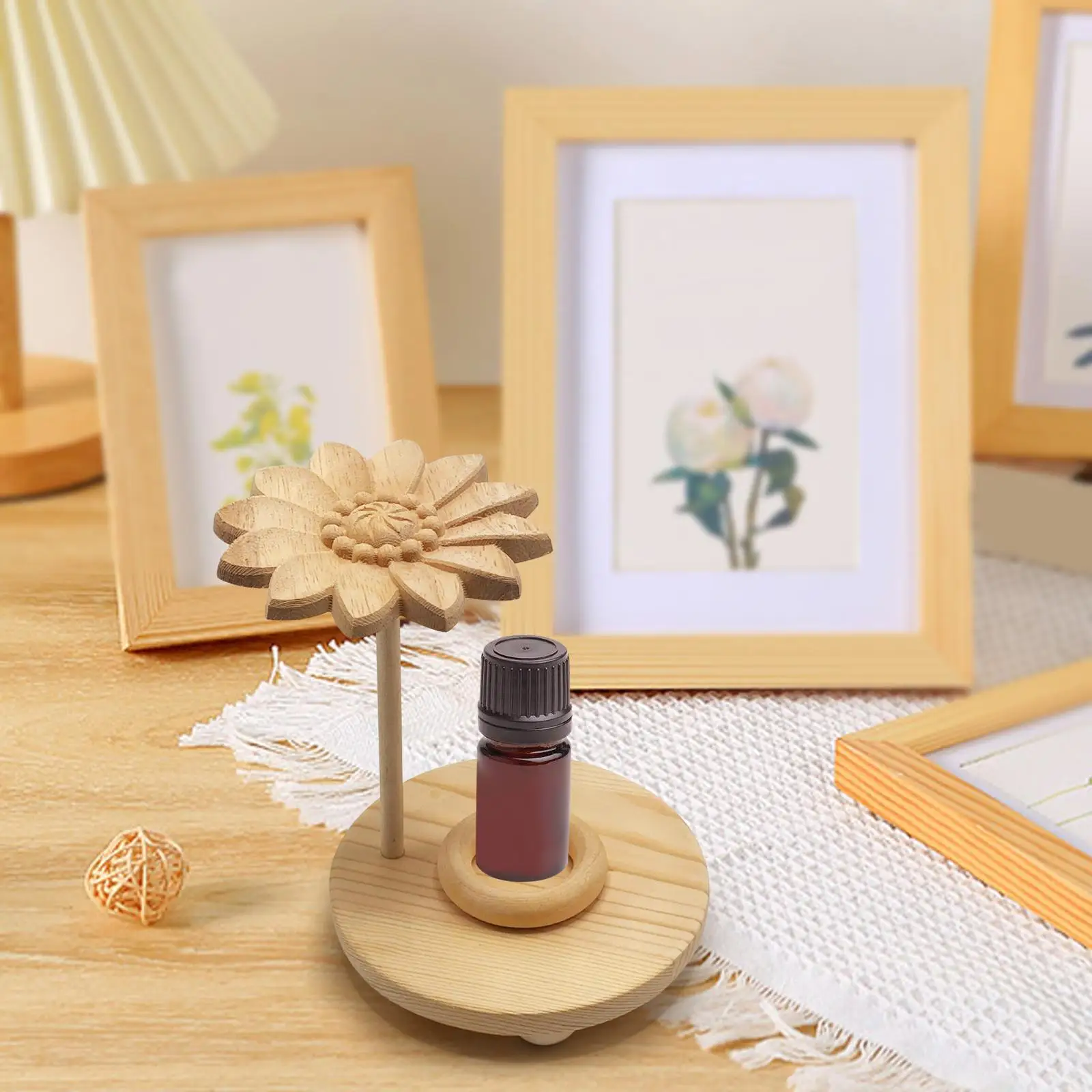 

Подставка для эфирного масла, деревянный диффузор эфирного масла, ручная работа, украшение для рассеивания ароматов, декор для спальни, салона, прикроватная тумбочка