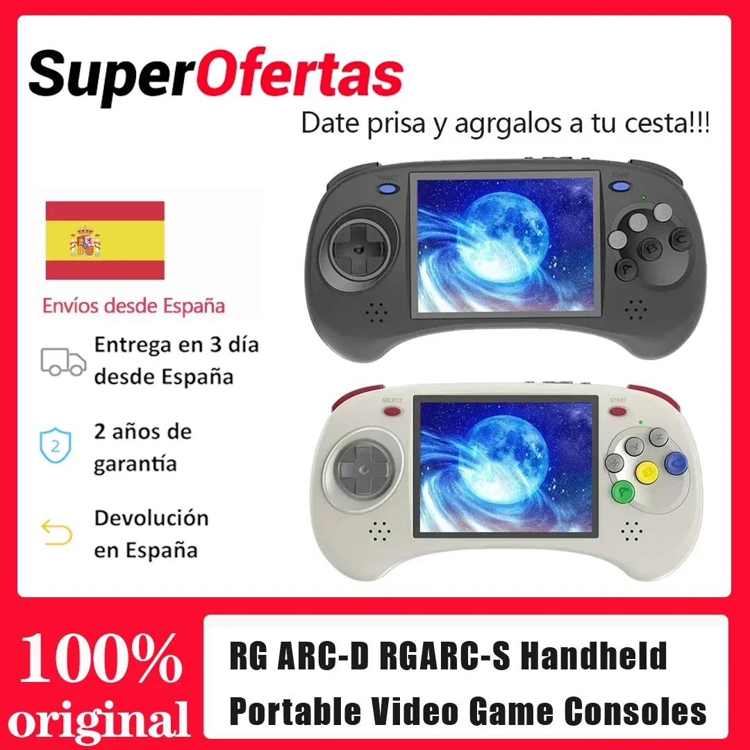 ANBERNIC RG ARC-D 2024 NEW  Handheld Portable Video Game Consoles Android Linux OS 4 INCH IPS Screen 20000Games Retro Game