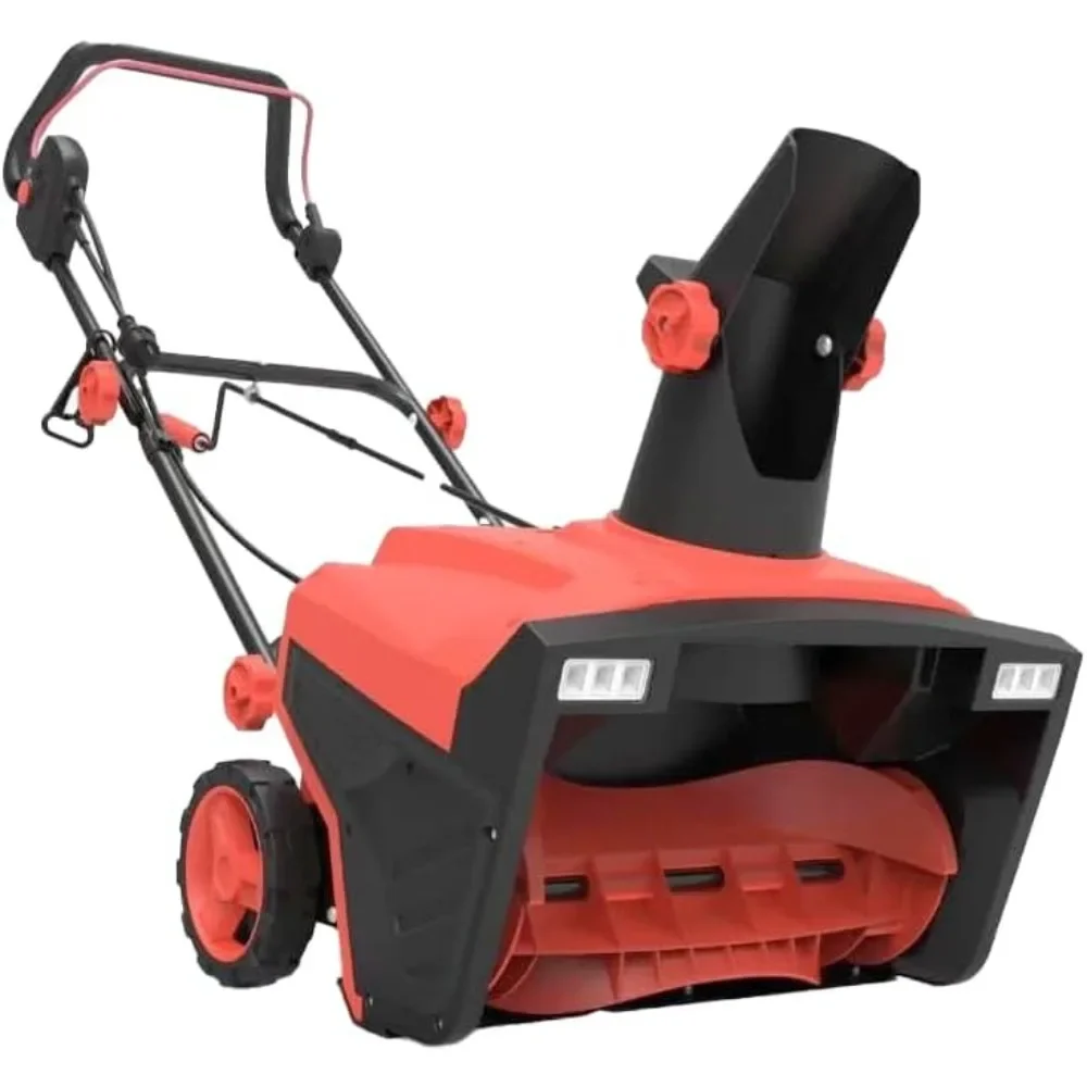 

Electric 20-Inch Snow Blower W/180° Rotating Chute 15-AMP Walk-Behind Snow Thrower with Dual LED Lights