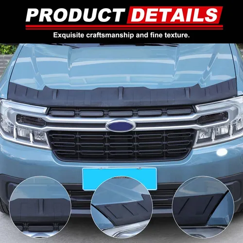 Para Ford Maverick 2022-2025 TPE capó de coche sujetador capó arena y piedra Deflector cubierta de protección accesorios de coche