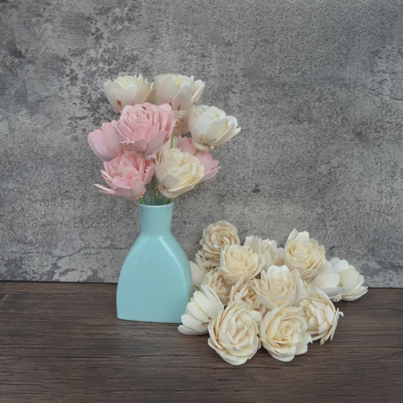 

5PCS Dyed Peony Aromatherapy Dried Flowers for Reed Diffuser Accessories Sola Flower Diffuser Home Decoration Flower Arrangement