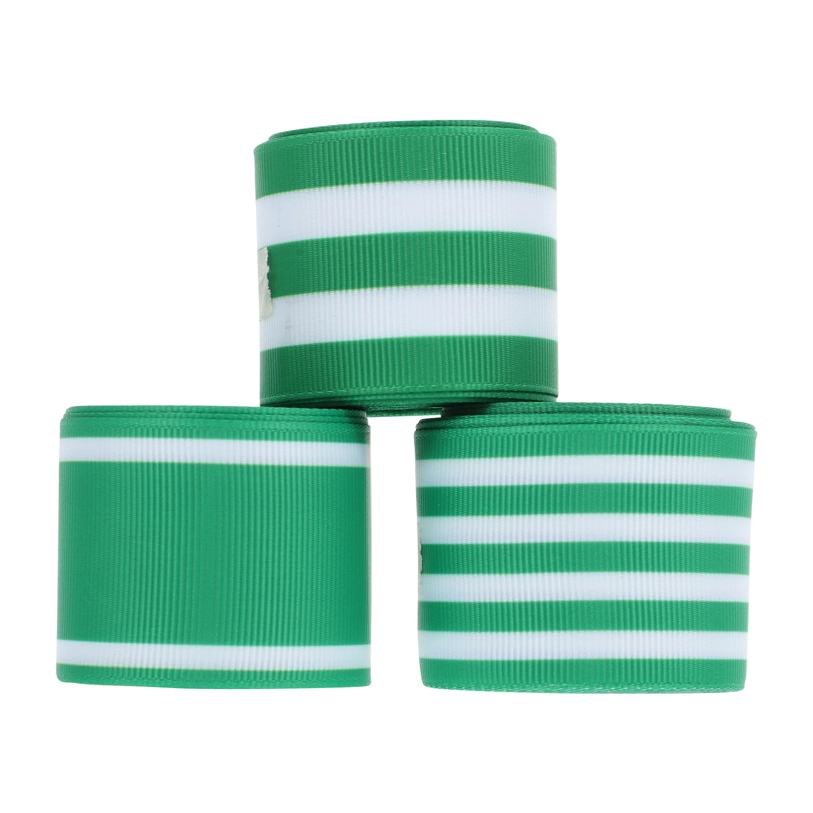 

3 Rolls Green Webbing Polyester Ribbon for St Patrick's Day Decorative Crafts Gift Wrapping DIY Bowknot Festive Supplies