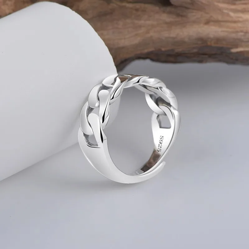 925 Sterling Silver Ring Adjustable Simplicity Fashion Exquisite Student Girlfriend Jewelry Accessories Wedding Party