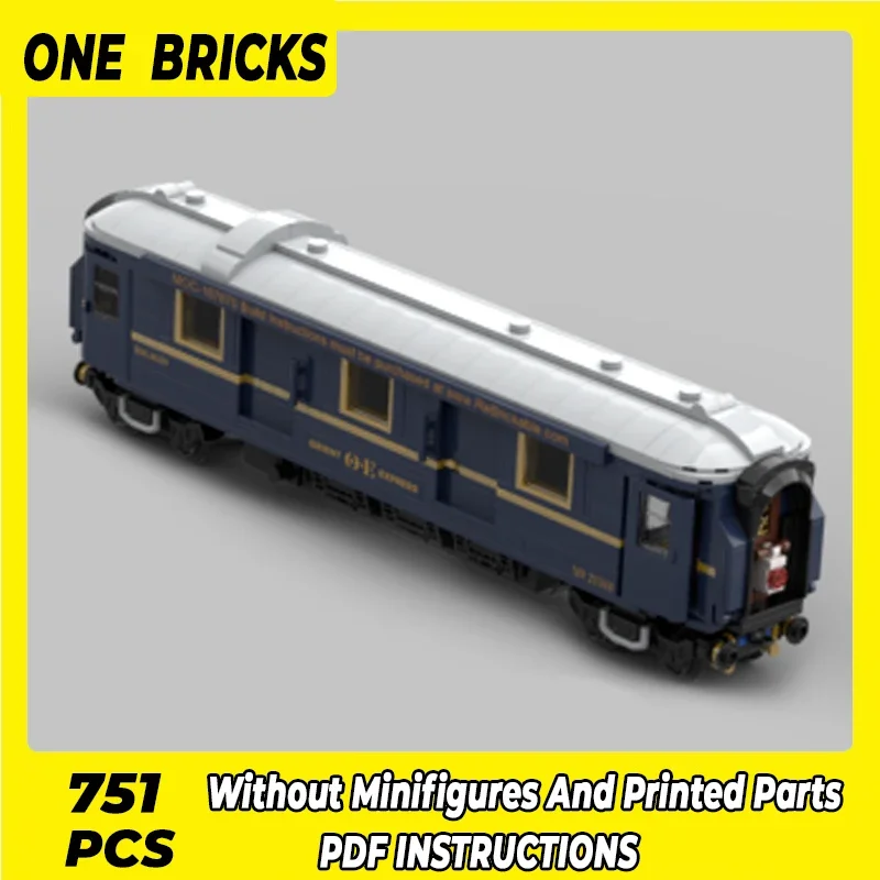 City Vehicle Model Moc Building Bricks Orient Express Train 1225 Technology Modular Blocks Gift Christmas Toys DIY Sets Assembly