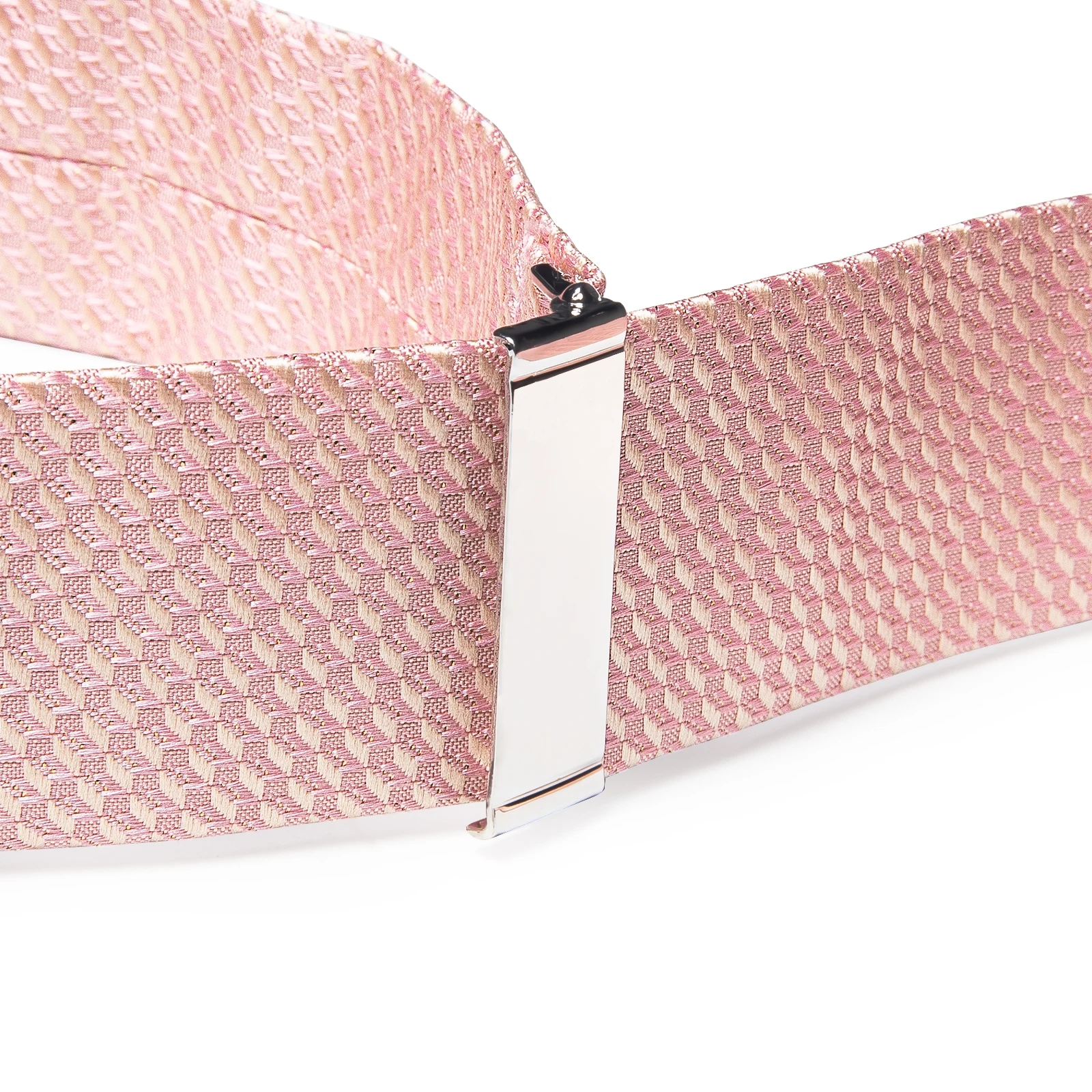 طقم ربطة عنق بحمالات أحادية اللون مع أزرار أكمام مربعة للجيب ، دعامات بنطلون على شكل حرف Y قابلة للتعديل للرجال ، وردي وأخضر ، حفل زفاف ، 6 مقاطع