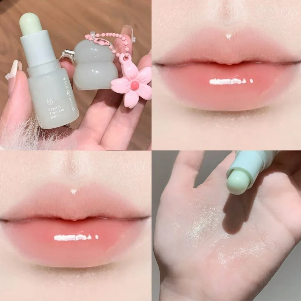 保湿フルーツリップバームペンダント、秋冬用ティント入り保湿リップケア、乾燥ひび割れ防止、爽やかなフルーツフレーバー 1