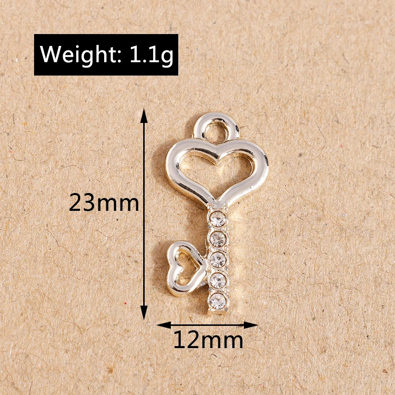 10 stücke zarte Kristall frucht Kirsche Anhänger Charms für Schmuck machen DIY Halsketten Ohrringe Zubehör liefert – Detail 13