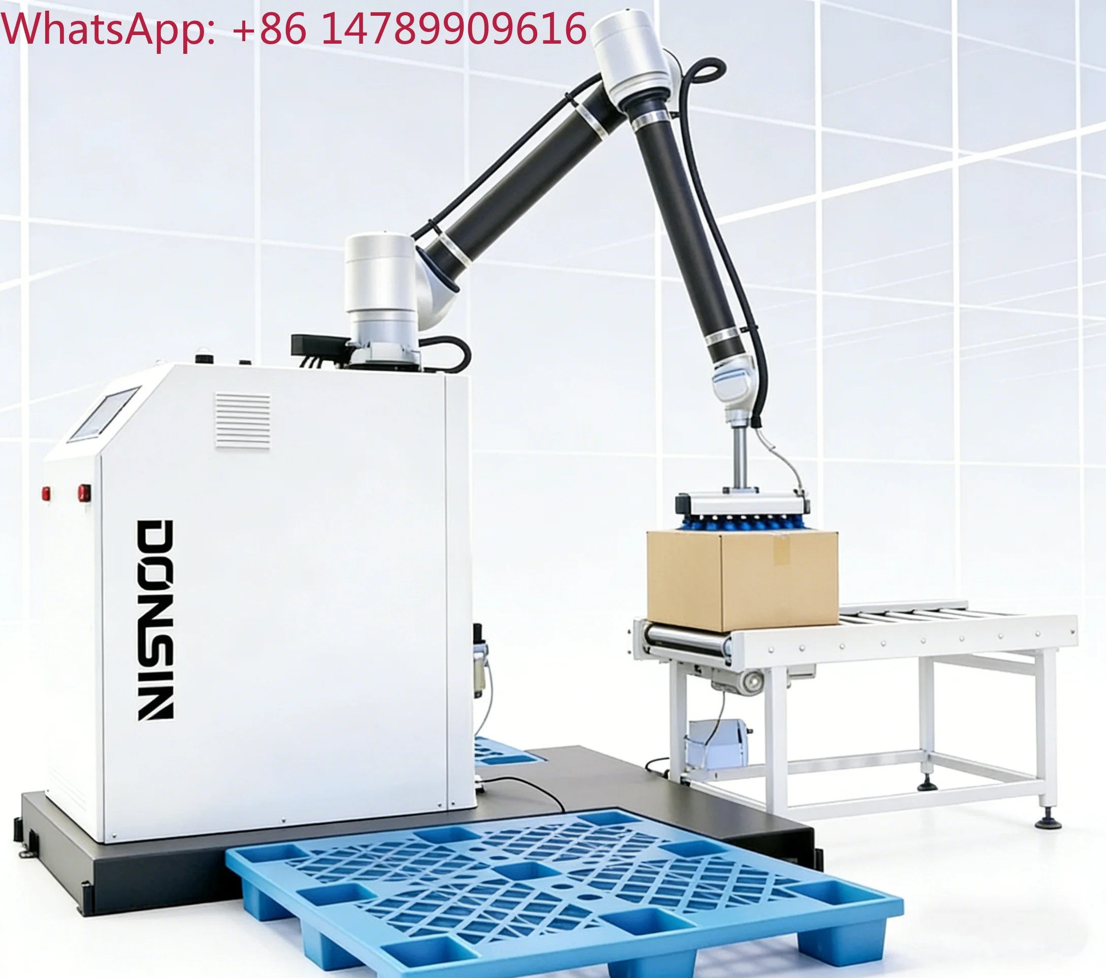Automated Equipment6 Axis Cobot Palletizer 1900mm Reach Flexible Collaborative Palletizing System For Warehouse Box HandlingMech