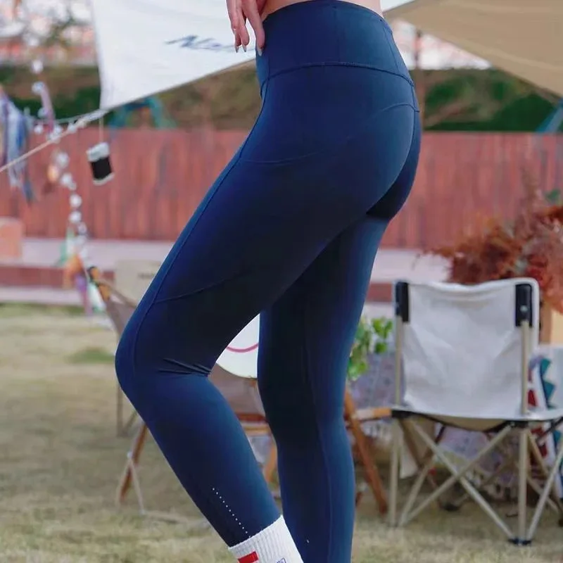 

Lemon Women Sport Yoga Pants With Pocket Fast and Free High Waist Yoga Leggings Running Workout Elastic Ankle Yoga Leggings