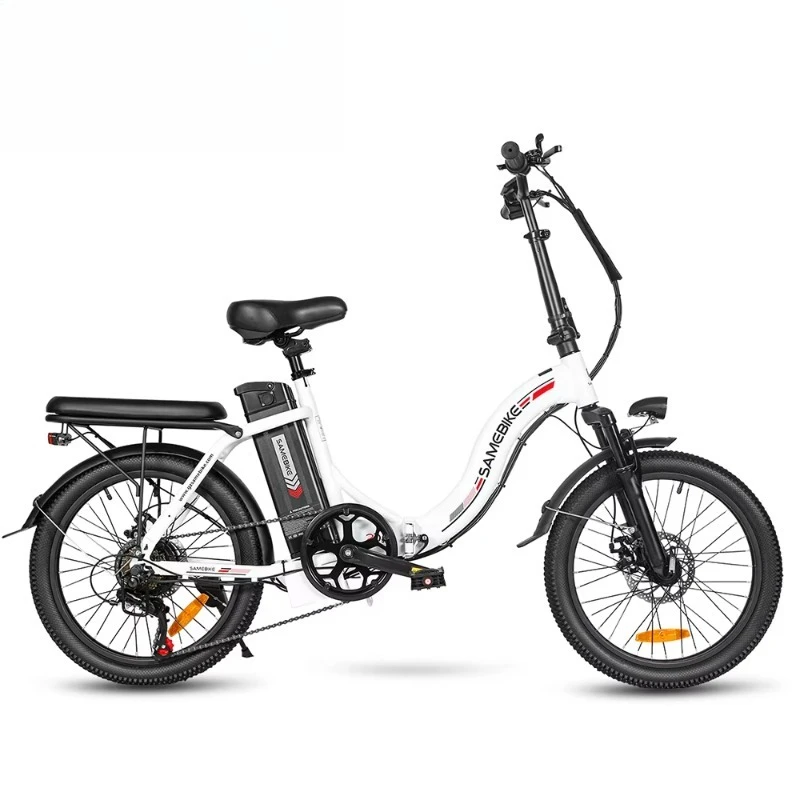 CY20 Electric Foldable Waterproof Bicycles 20 Inch Stock 7 Speed Ebike Folding Bicycle for Adult