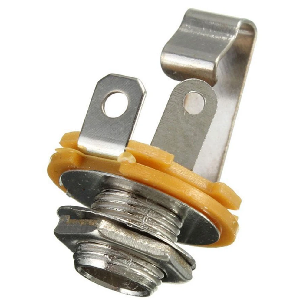 10PCS Electric Guitar Mono Jack Socket 1/4" 6.35mm Input Jack Replacement Parts [AA74-AAA]