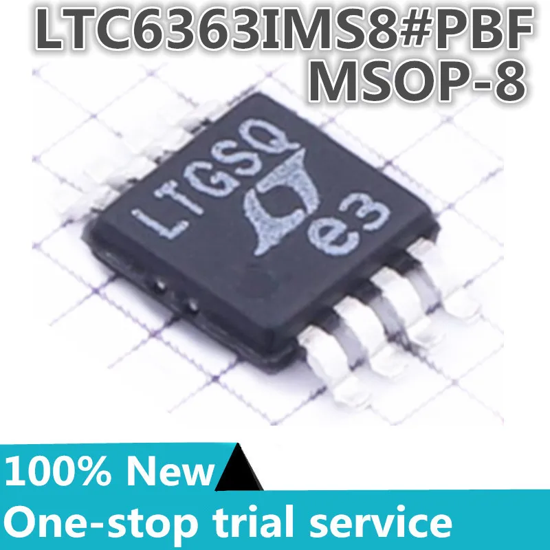 

2-100PCS %New original LTC6363IMS8#PBF Differential operational amplifier silk screen LTGSQ package MSOP-8