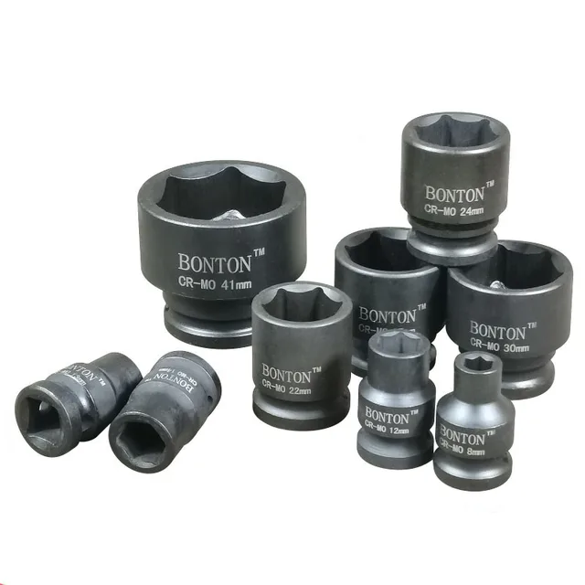 1/2 "Krótkie gniazdo udarowe Adopter Gniazda pneumatyczne 6-punktowe 10 12 13 14 16 17 18 19 34 36 38 41 46 mm do elektrycznego pneumatycznego udarowego