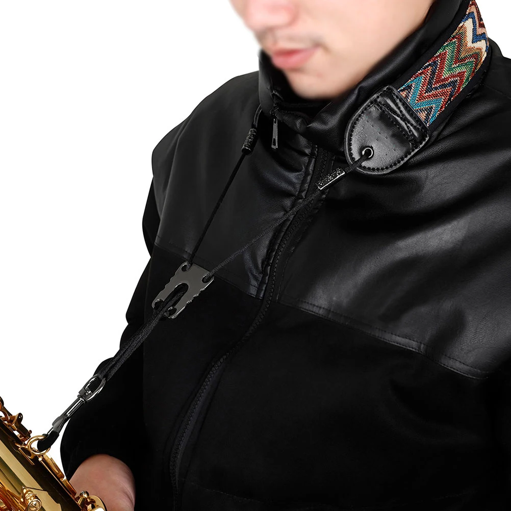 

Saxophone Strap Neck Padded for Replacement Alto Double Shoulder Tenor Back Belt