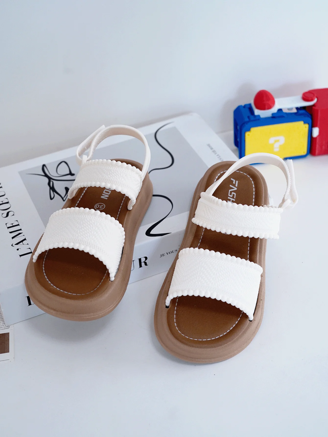 New Fashionable Girls Sandals Summer Bow Princess Sandals 3-14 Years Old Students Children Outside Wearing Versatile Sandals