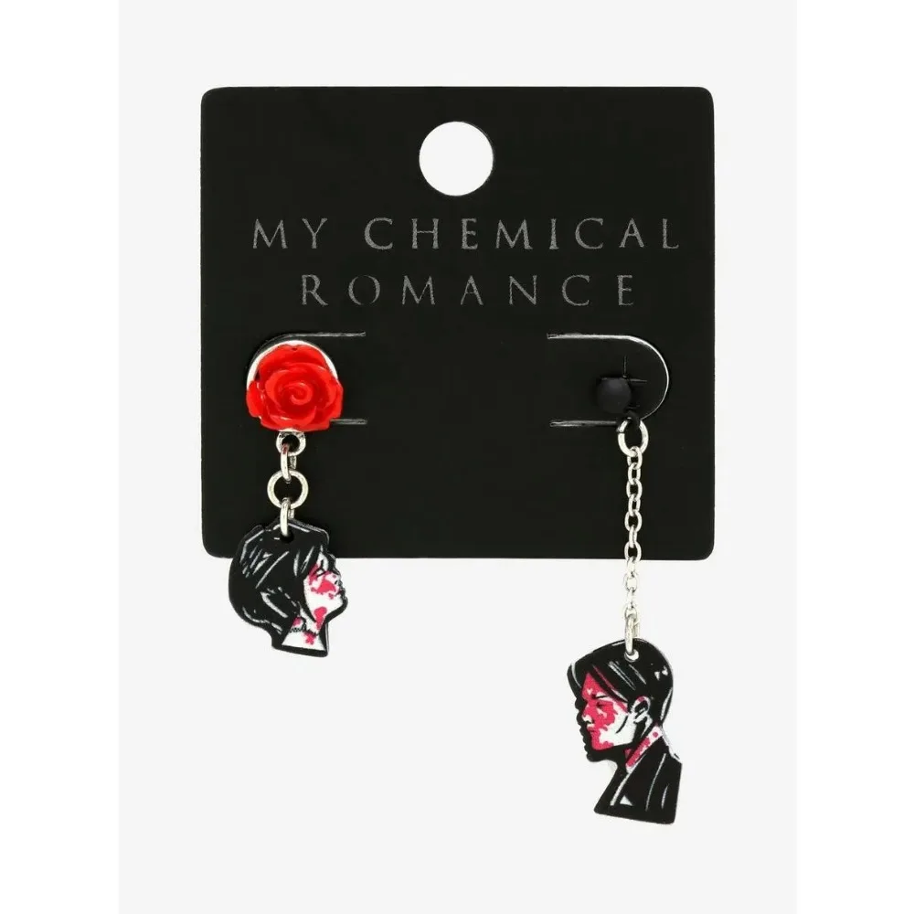 NEW MY CHEMICAL ROMANCE Three Cheers for Sweet Revenge EARRING SET Rare Tour Couple Earrings Pendant Accessories Jewelry Gifts