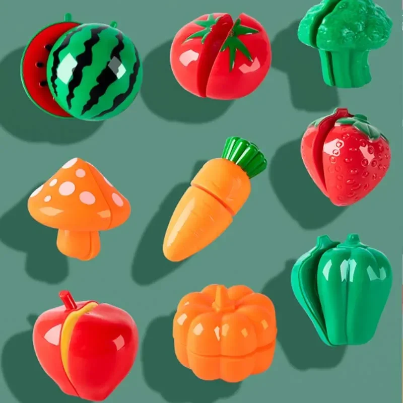Jouets de coupe de nourriture pour enfants, accessoires de cuisine pour fruits et légumes, jouets éducatifs, Kits alimentaires pour tout-petits, cadeaux d'anniversaire, nouvelle collection