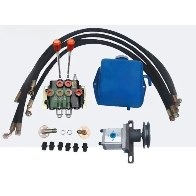 Small hydraulic power unit, hydraulic pump, motor, gear pump station,Double-way hydraulic control split two-way distributor