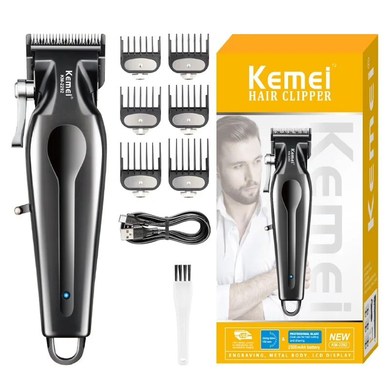 KEMEI km-2292 Professional Hair Cutting Machine Hair Clipper DLC Adjustable cutter head Electric Buy Hair Clippers