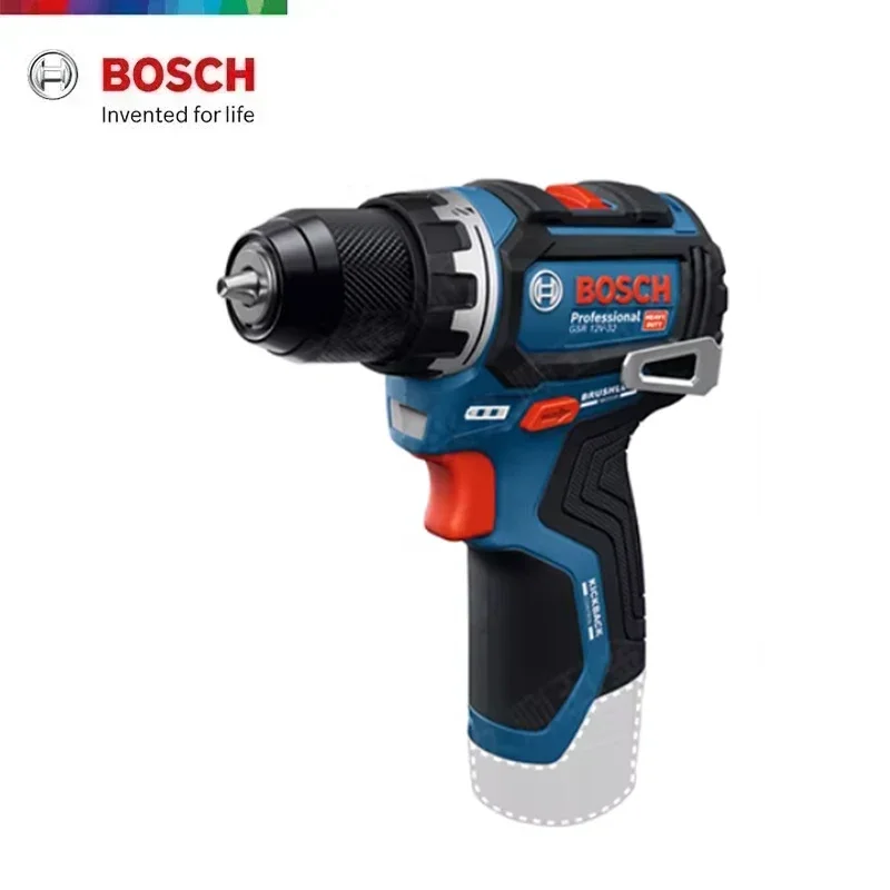 Bosch Professional GSR 12V-32 Cordless Brushless Drill 32Nm High Torque Dual Speed T-Shaped Handle Multifunctional Power Tool