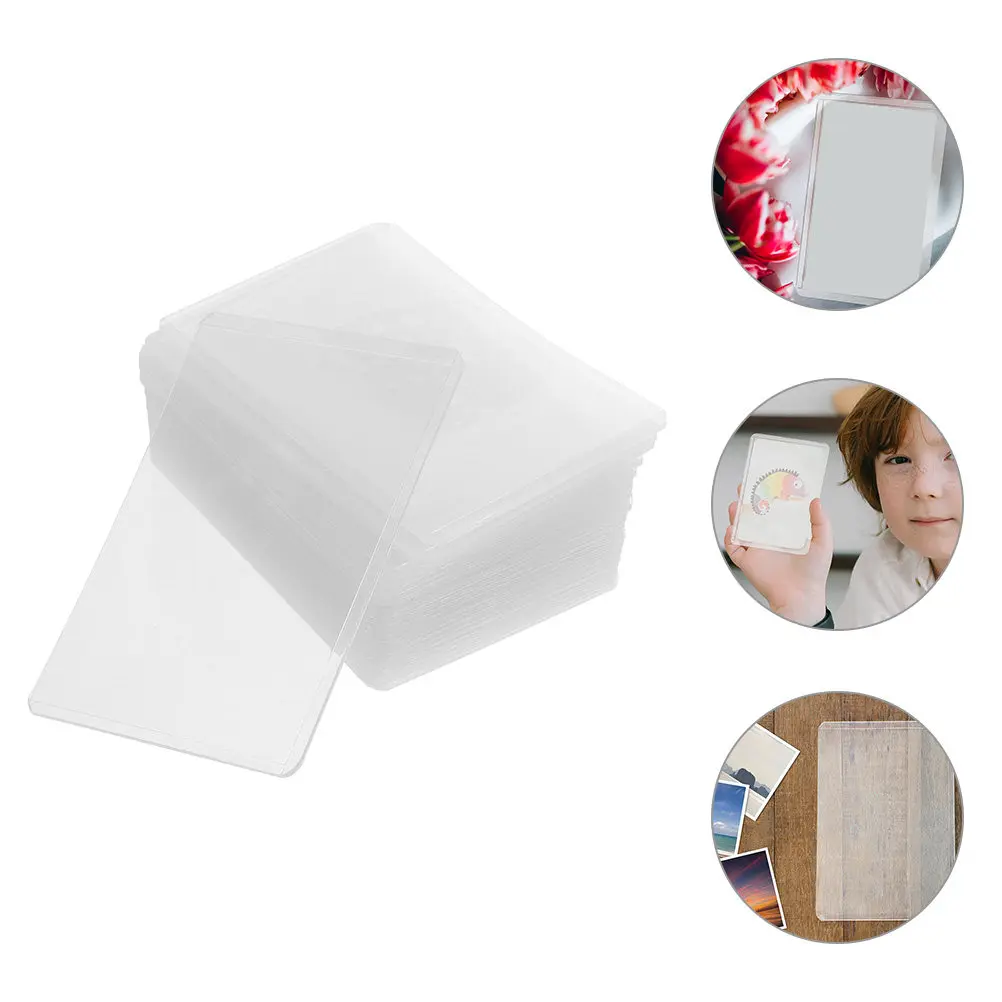

30Pcs Clear Card Protector Sleeves Waterproof Anti-Scratch Covers for Game Trading Cards Photos and Important Documents