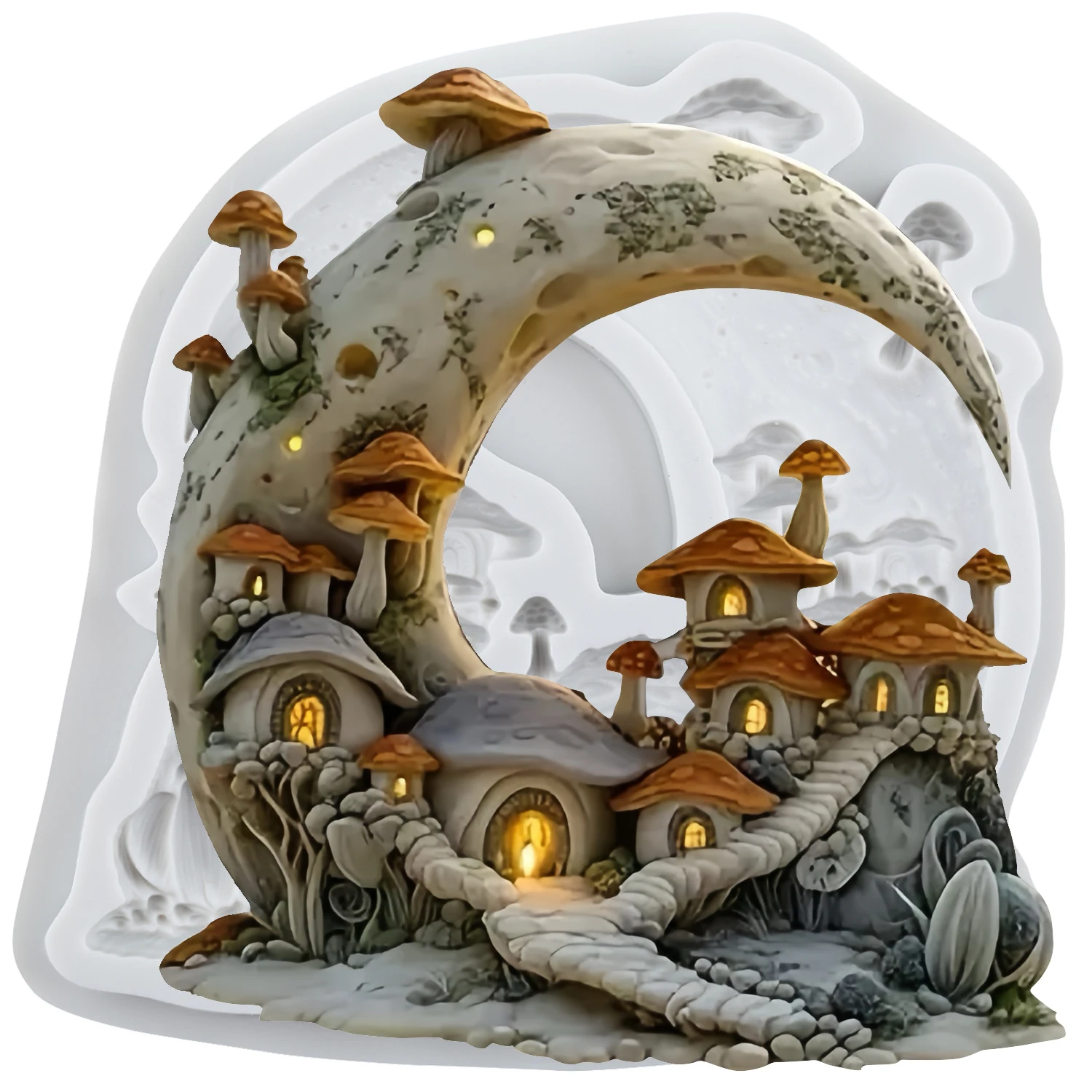 Mushroom House Sili… - image