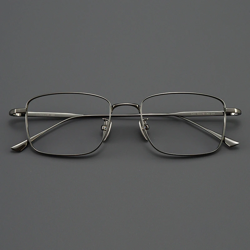 Xbora Men's Ultra-Light Pure Titanium Glasses Frame Business Square Flexible Optical Women's Prescription Eyelasses 1908 image 3