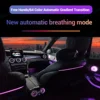 LEDライト付き装飾タービンベント,メルセデスベンツ用アンビエントライト,カースピーカーカバー,ランプパーツ,64色,w205,x253,glcクーペ,c43,c63s 5