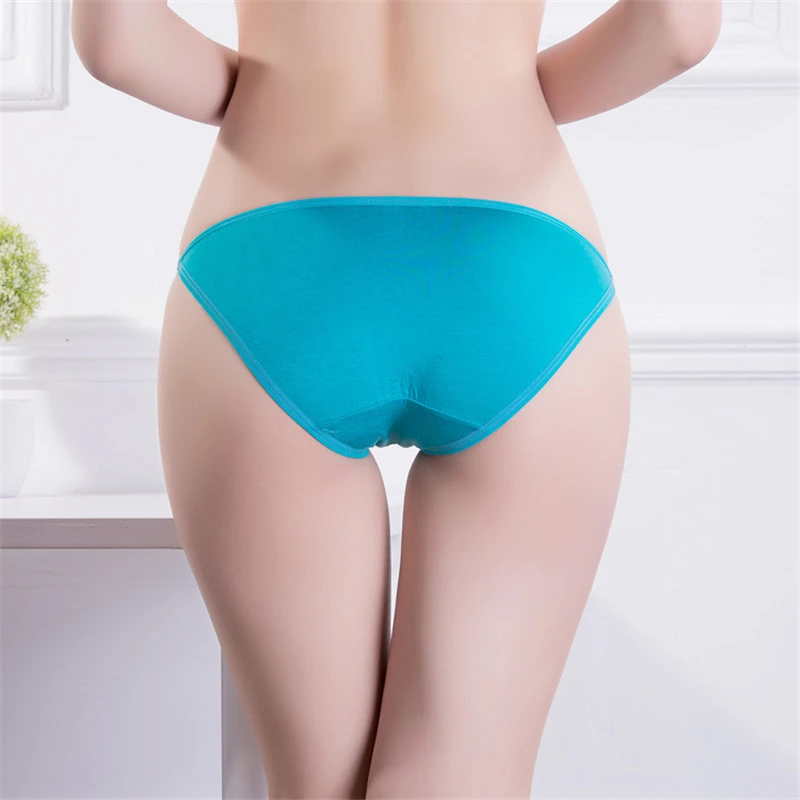 4 pçs/set Venda Quente Fibra Modal Sólida Sexy Mulheres Calcinhas Roupa Interior Todos Os Dias Briefs Baixo Crescimento Doce Cor Calcinha Lingerie FUNCILAC