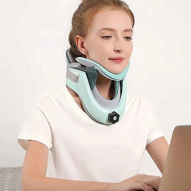 Adjustable Cervical Traction Device Posture Corrector Cervical Collar Neck Braces Support Stretcher Spine Protector Pain Relief
