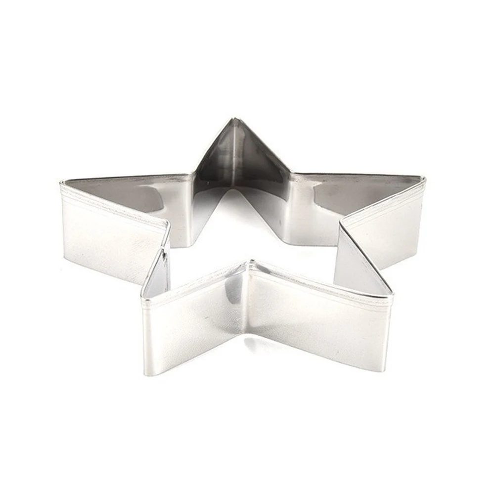 Creative Cake Decorating Tool Cookie Shaper 8.5*8.5*2cm Star Cake Ring Handmade Touch Rust Resistant Deformation Proof