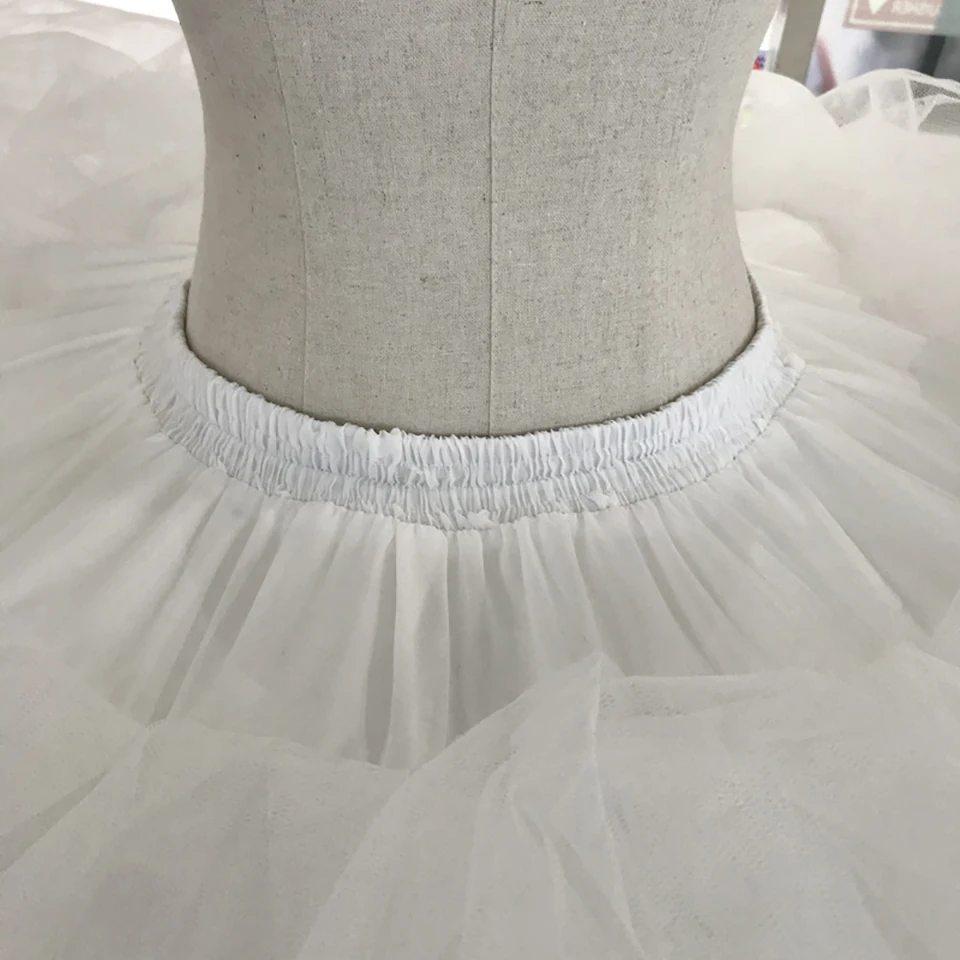 Stock personalizzato vendita calda 7 cerchi 2025 abito da ballo osso sottoveste in crinolina completa per abito da sposa gonna da sposa accessori slip