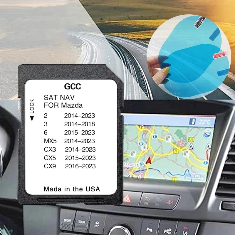 

GCC/Gulf Area/Middle East Maps GPS Sd Navigation Card for Mazda 2/3/6/MX5/CX5/CX9 Vehicle 2024 8GB Update Multimedia