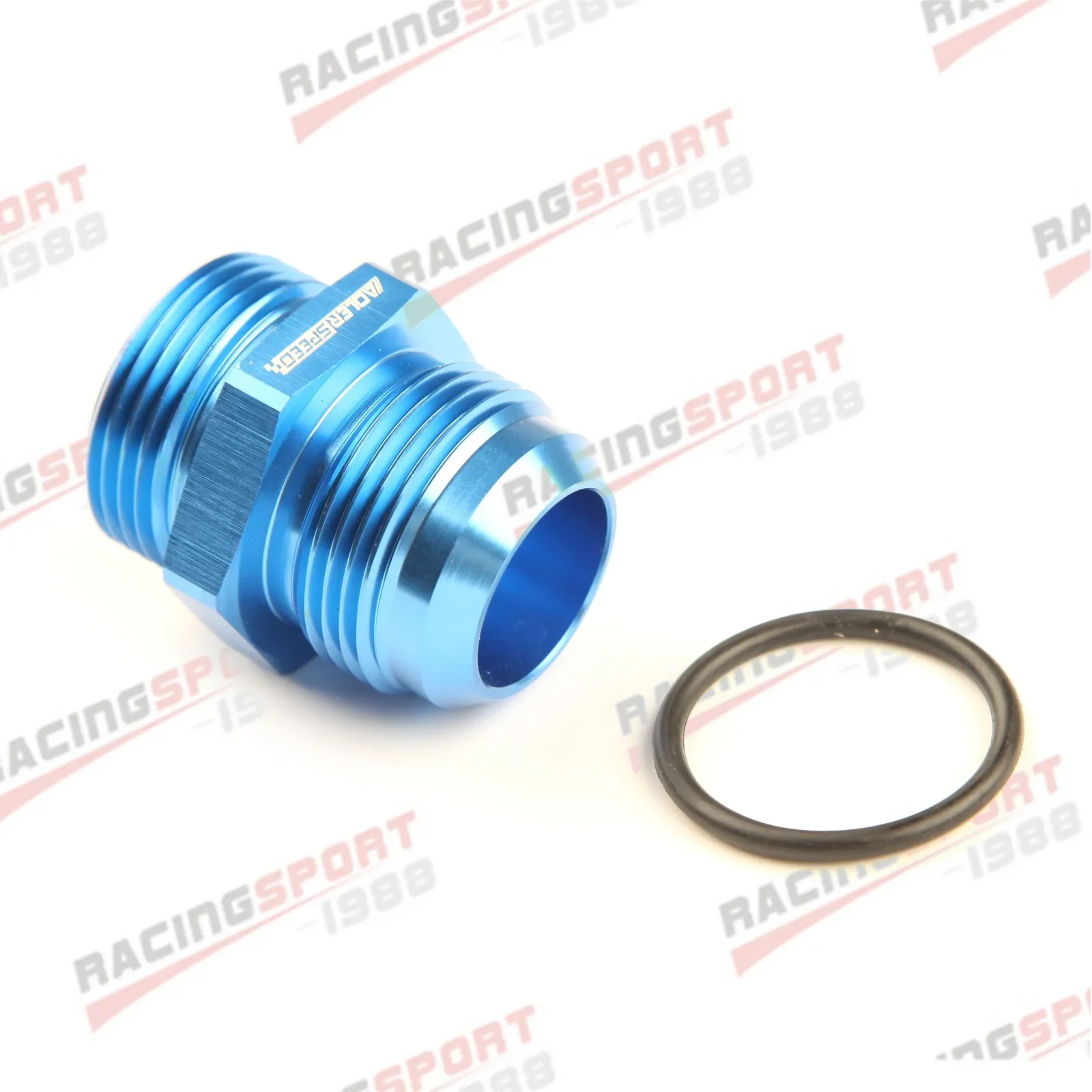 A+ 2PCS 16AN AN-16 To AN16 Male Cut Straight Fuel Oil Fitting Adapter Blue