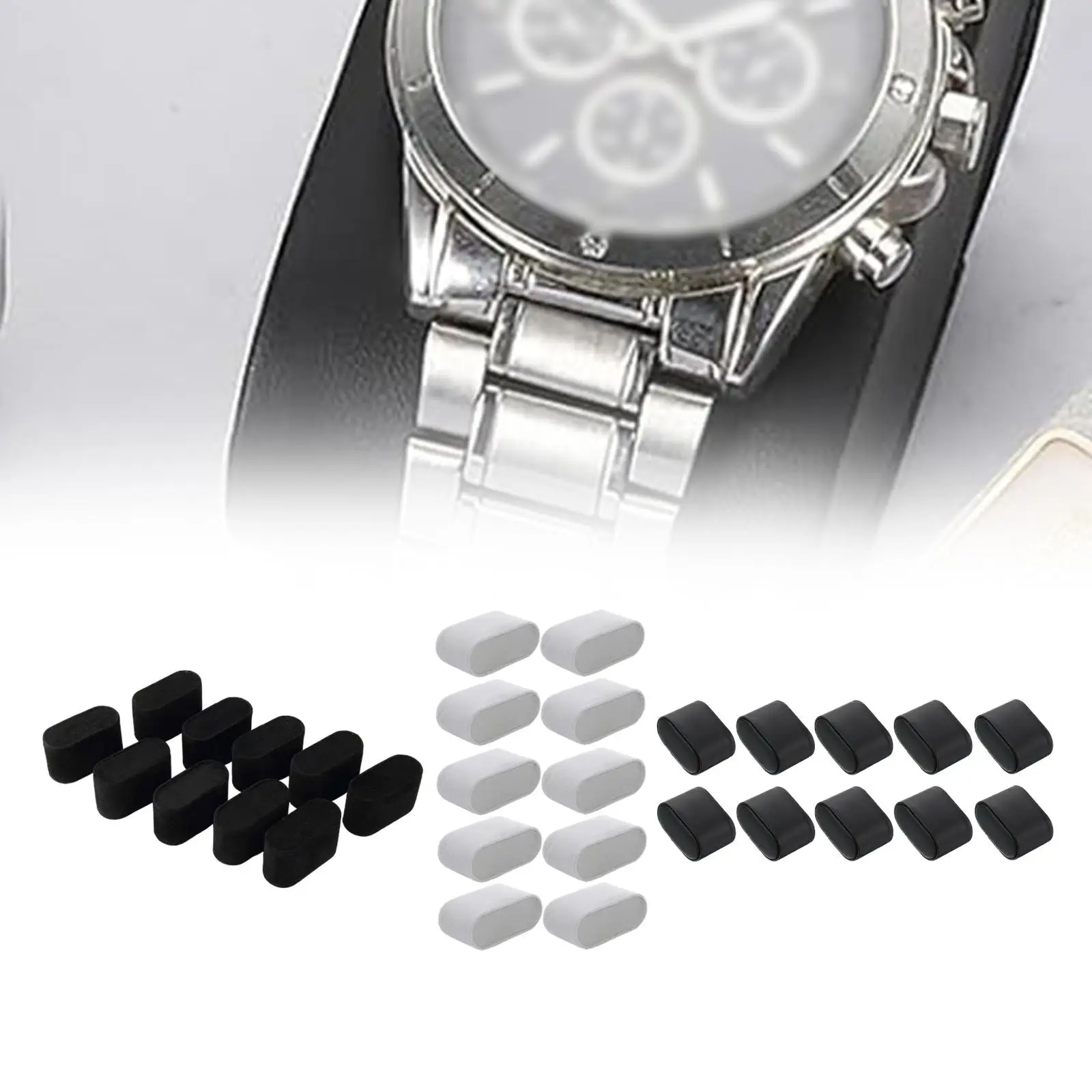 10Pcs Small Bracelet Watch Pillows for Watch Box Jewelry Display Stand Organizer