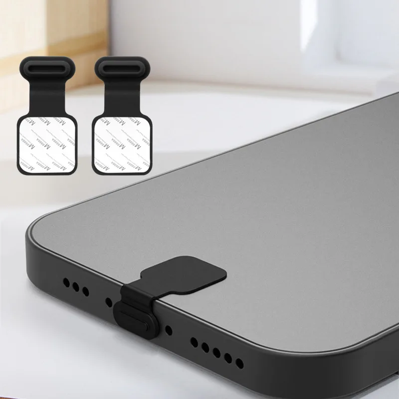 

3/10PCS Charging Port Anti-Dust Dirt Plug for IPhone Samsung USB Type-C Port Protector Silicone Dustplugs Cover Anti-Lost Cap