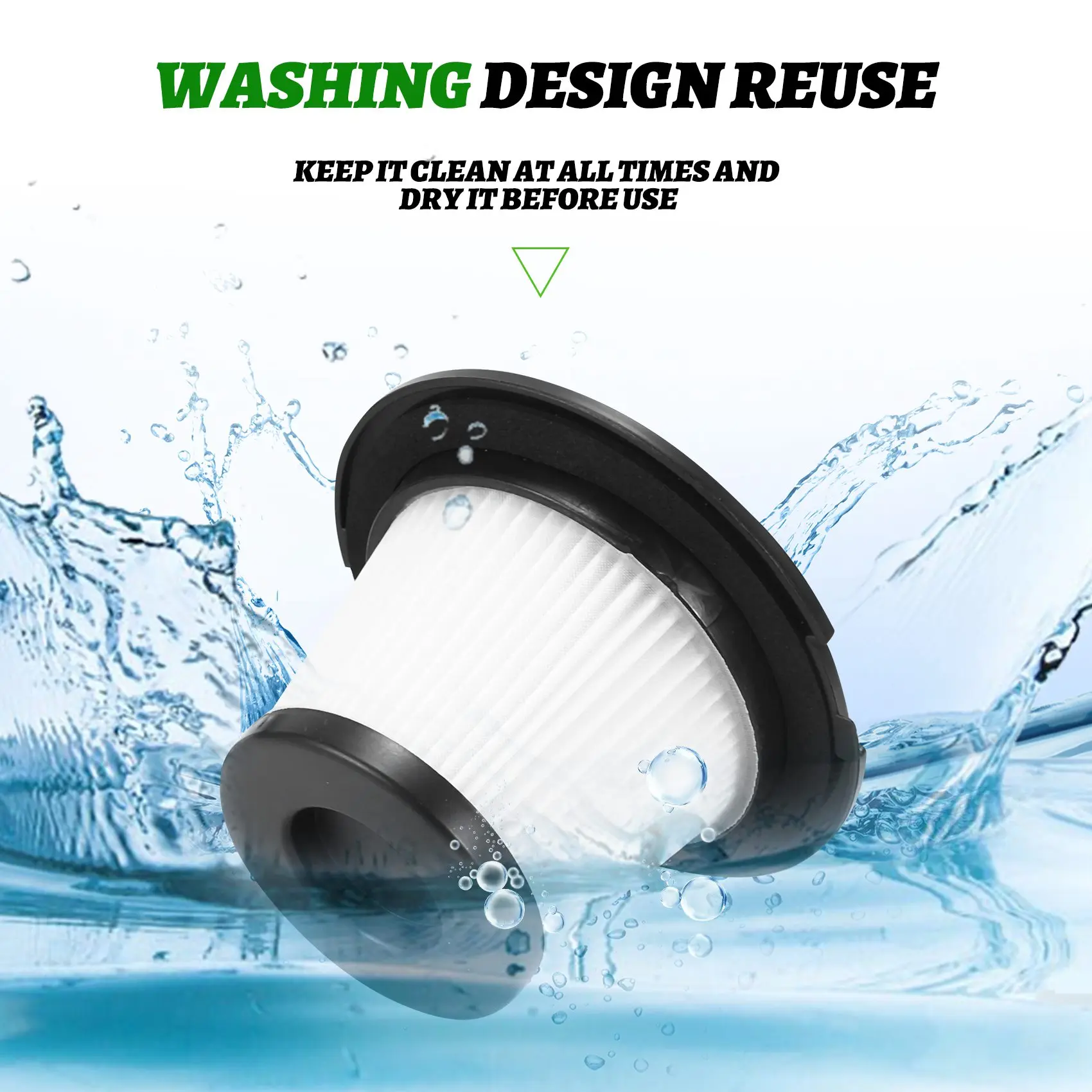 4-комплект сменных фильтров, сетчатый фильтр для беспроводного пылесоса Moosoo K17, запасные части фильтра