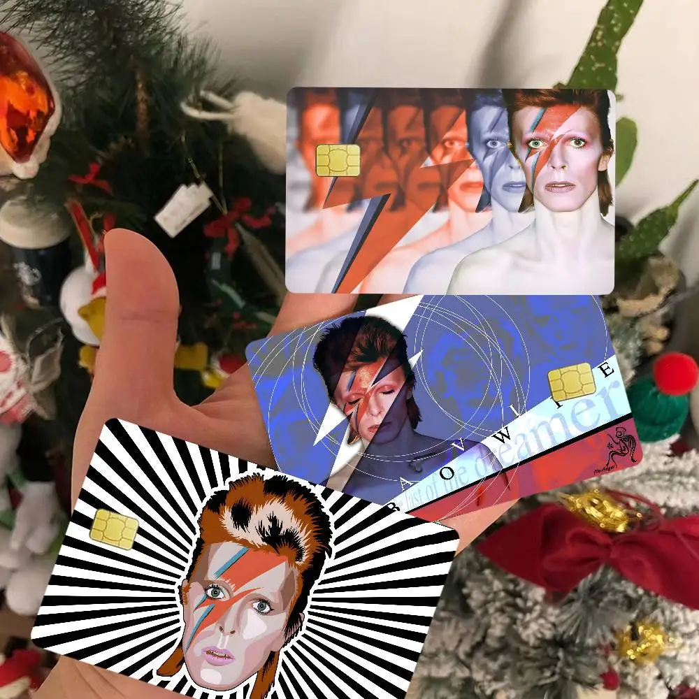 Hot Singer D-David B-Bowie Anime Diy Credit Debit Card Sticker Party Sticker Decoration Waterproof Small Chip Card Skin Sticker