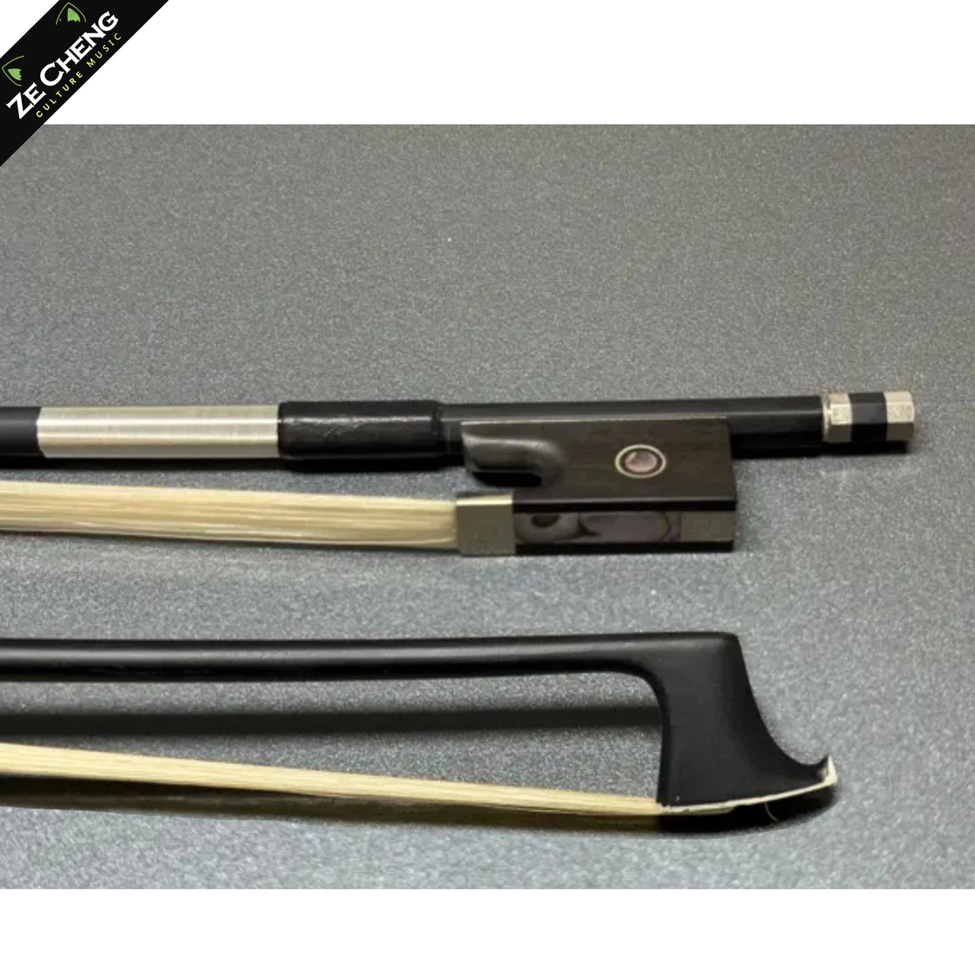 

High Quality Pure Black Carbon Fiber Violin Bow 4/4 Mongolian Horse Hair