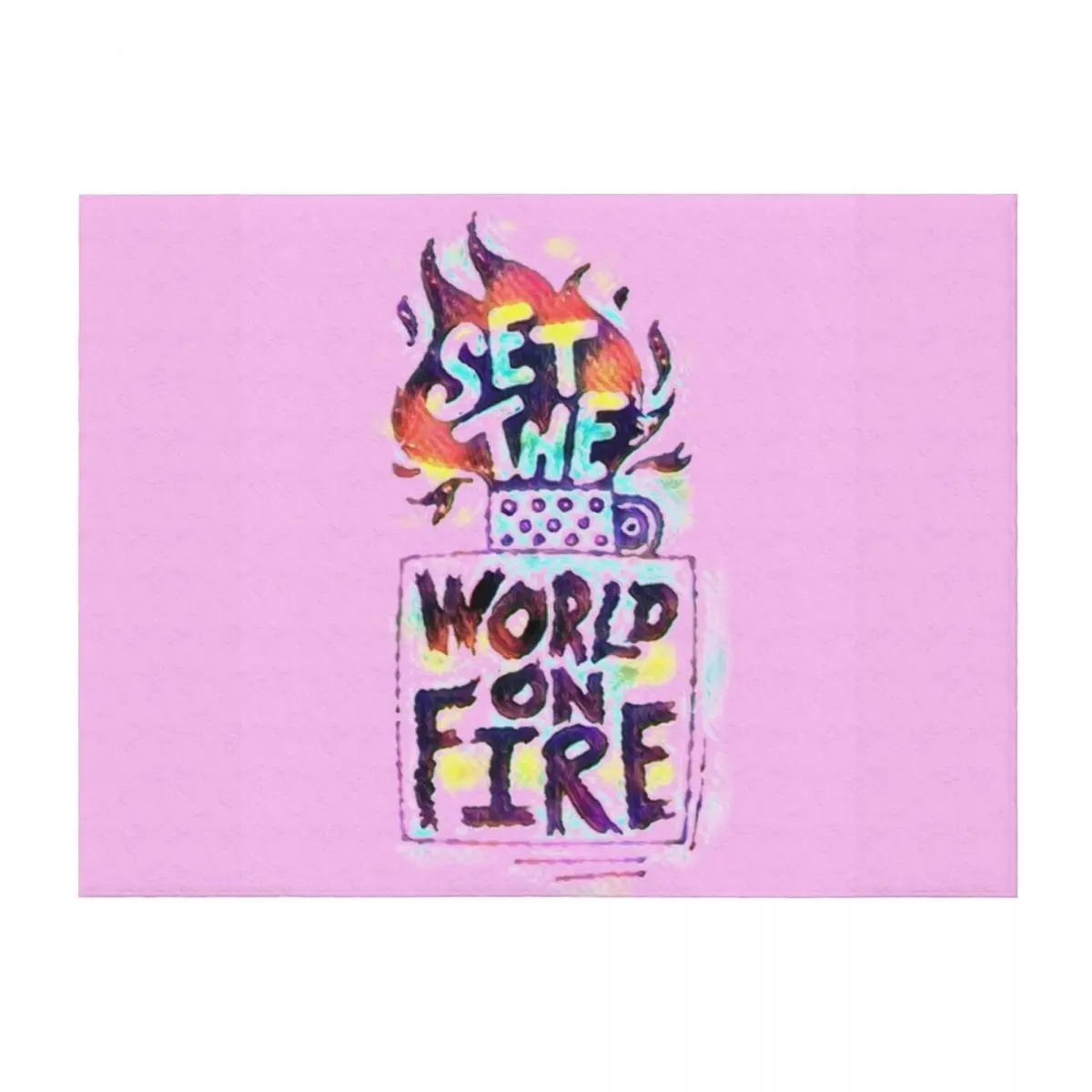 

SET THE WORLD ON FIRE - CHERRY VANILLA Throw Blanket for winter Beach for sofa Blankets