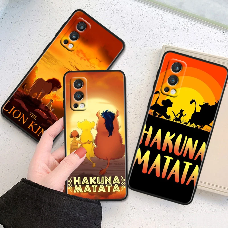 Disney Lion King Cute For OnePlus 11 10T 10R 9R 8T 7T Nord N300 N200 N100 2T CE2 Lite N20 N10 Pro Black Soft Phone Case