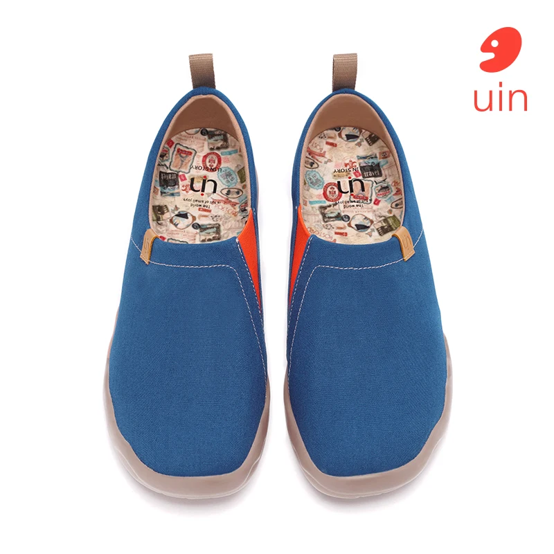 UIN Fashion Style men\'s Shoes Art Casual Canvas Sneakers Travel Shoes Art Painted man Slip-on shoes