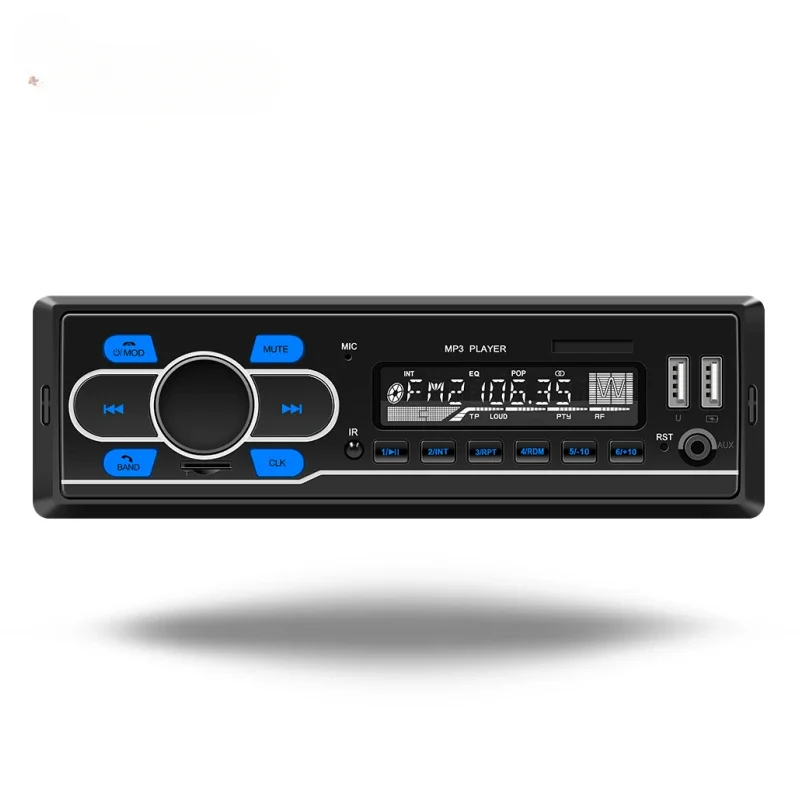 

BQCC 1din DAB 12V Car Radio Autoradio Bluetooth/FM/USB/SD/AUX-in Stereo AI Voice Colorful Lights In-dash Car MP3 Player D3300