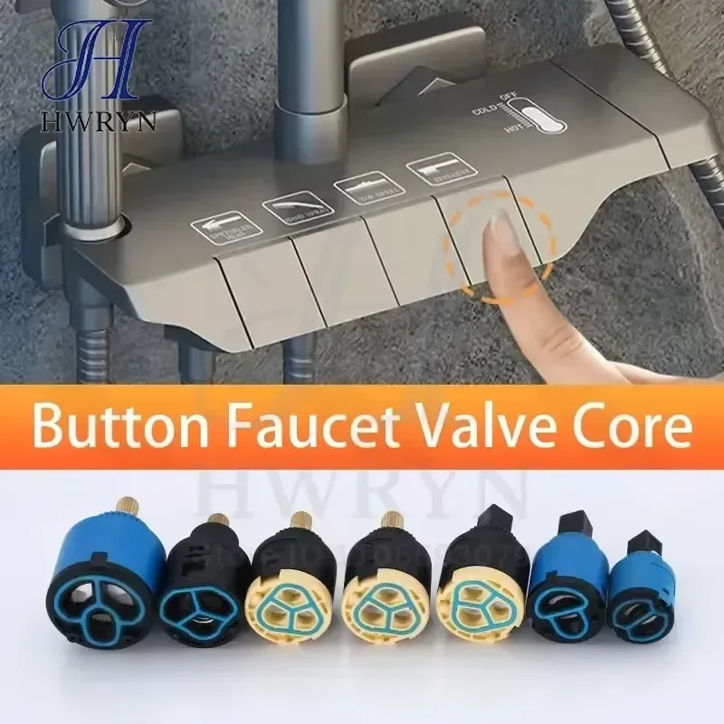 Ceramic Shower Valve Tap Cartridge 2 3 Channels Shower Inverter Mixer Tap Spare Parts Sizes 22 25 26 33mm
