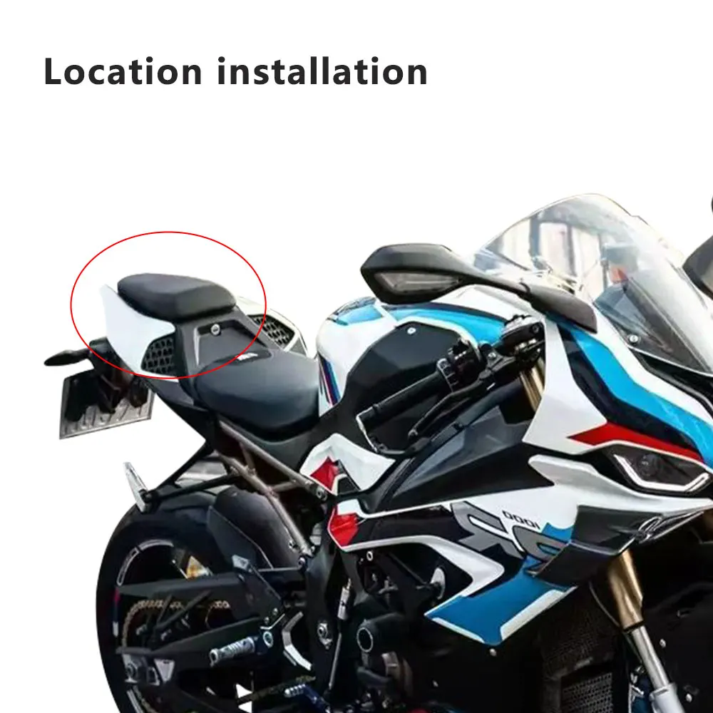 ABS الكربون المقعد الخلفي البقر الركاب بيلايون غطاء الذيل هدية صالح لسيارات BMW S1000RR M1000 S1000 M1000RR 2023 2024 2025