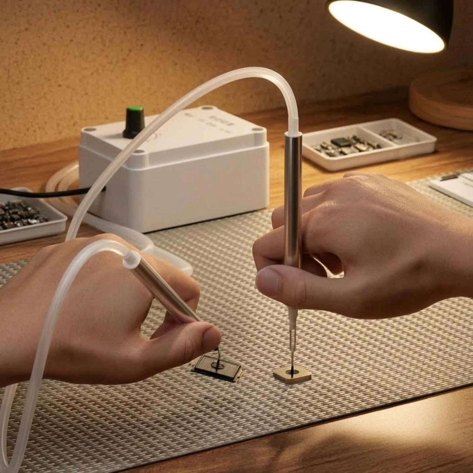 Electric Vacuum Pen Universal Serial Bus Powered SMT Suction Pen Kit LED Bead Bead Placement Tool Push-Button Control