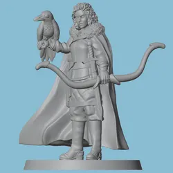 Figura arquero pájaro resina kit sin pintar para coleccionismo