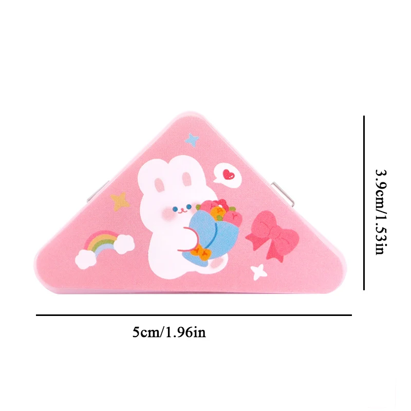 1 шт., прозрачный зажим для бумаги, с мультяшным рисунком