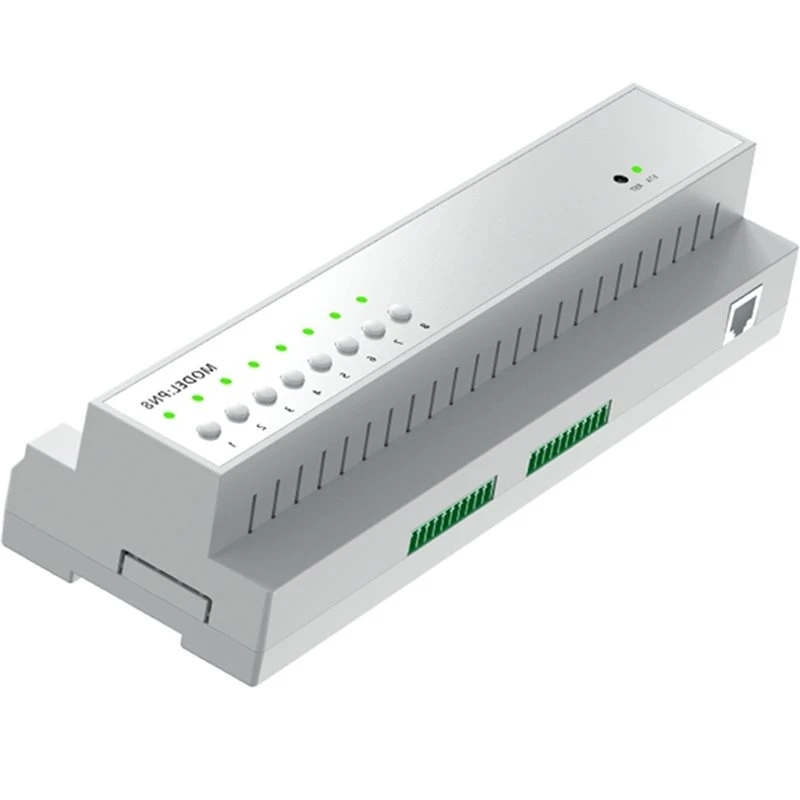 SQPP-Tuya Smart Wifi 8CH 50A High Power Relay Switch Module SAAS Dry Node Weak Current Control Module On/Off Functionality