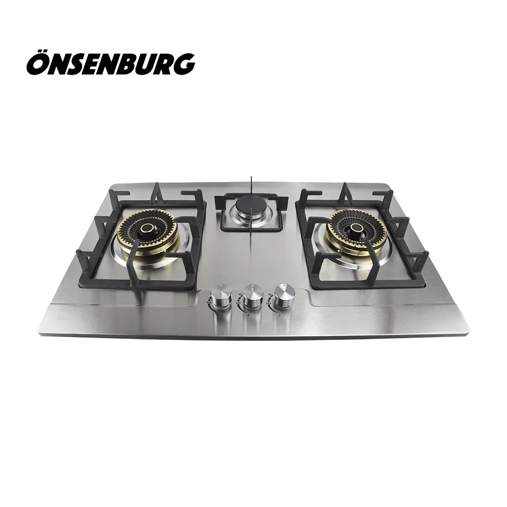 Onsenburg Built-in 3 Burner Gas Hob/Material Stainless Steel Gas Stove MSD-7601k